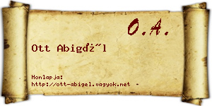 Ott Abigél névjegykártya